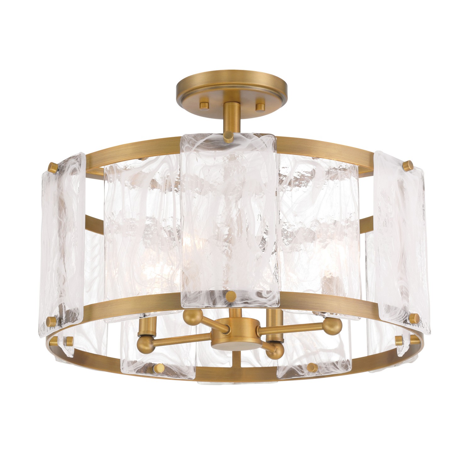 Legacy Brass Semi Flush Mount from the Veil Collection