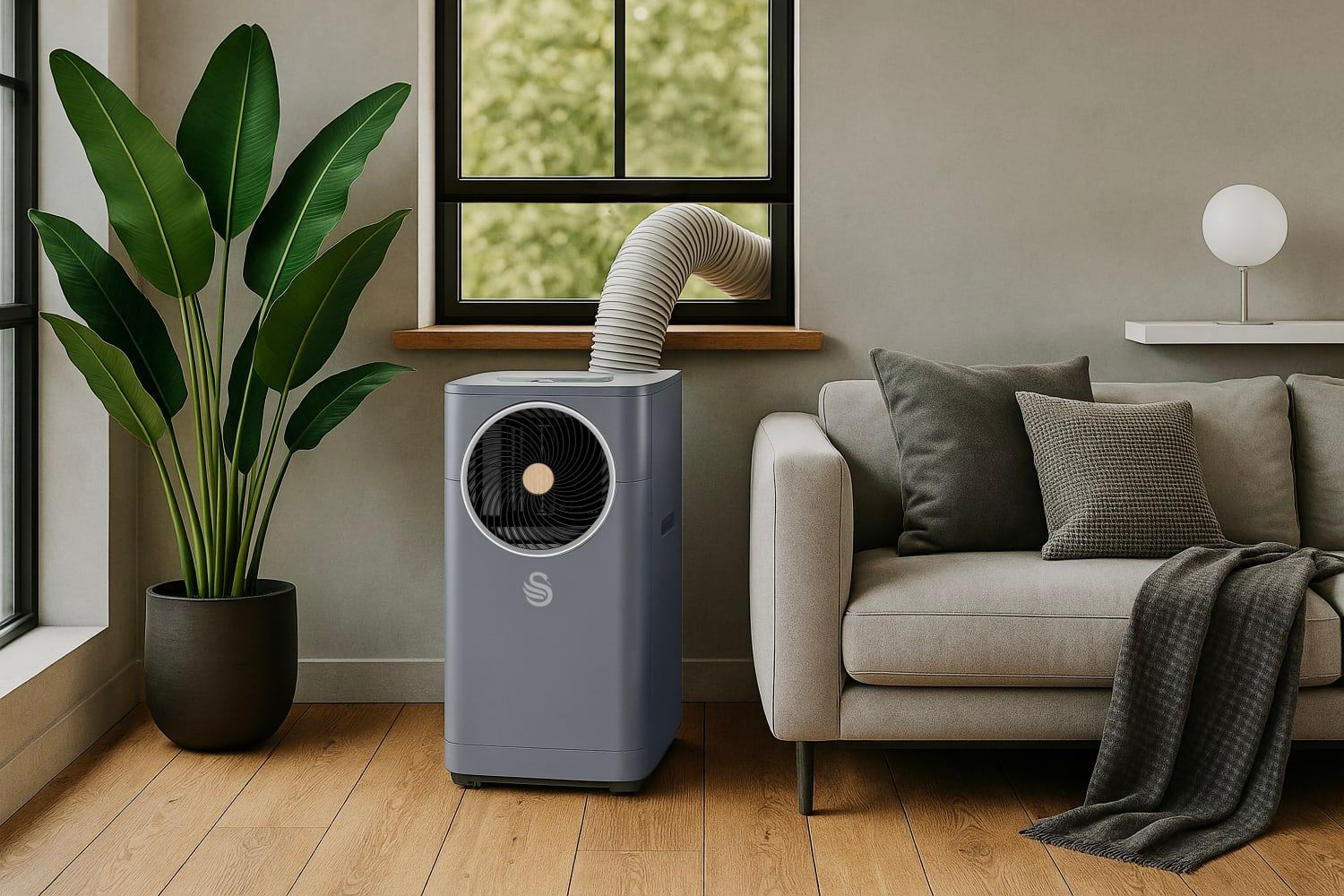 Swan Portable 9000 Btu 1 Air Conditioner In Grey
