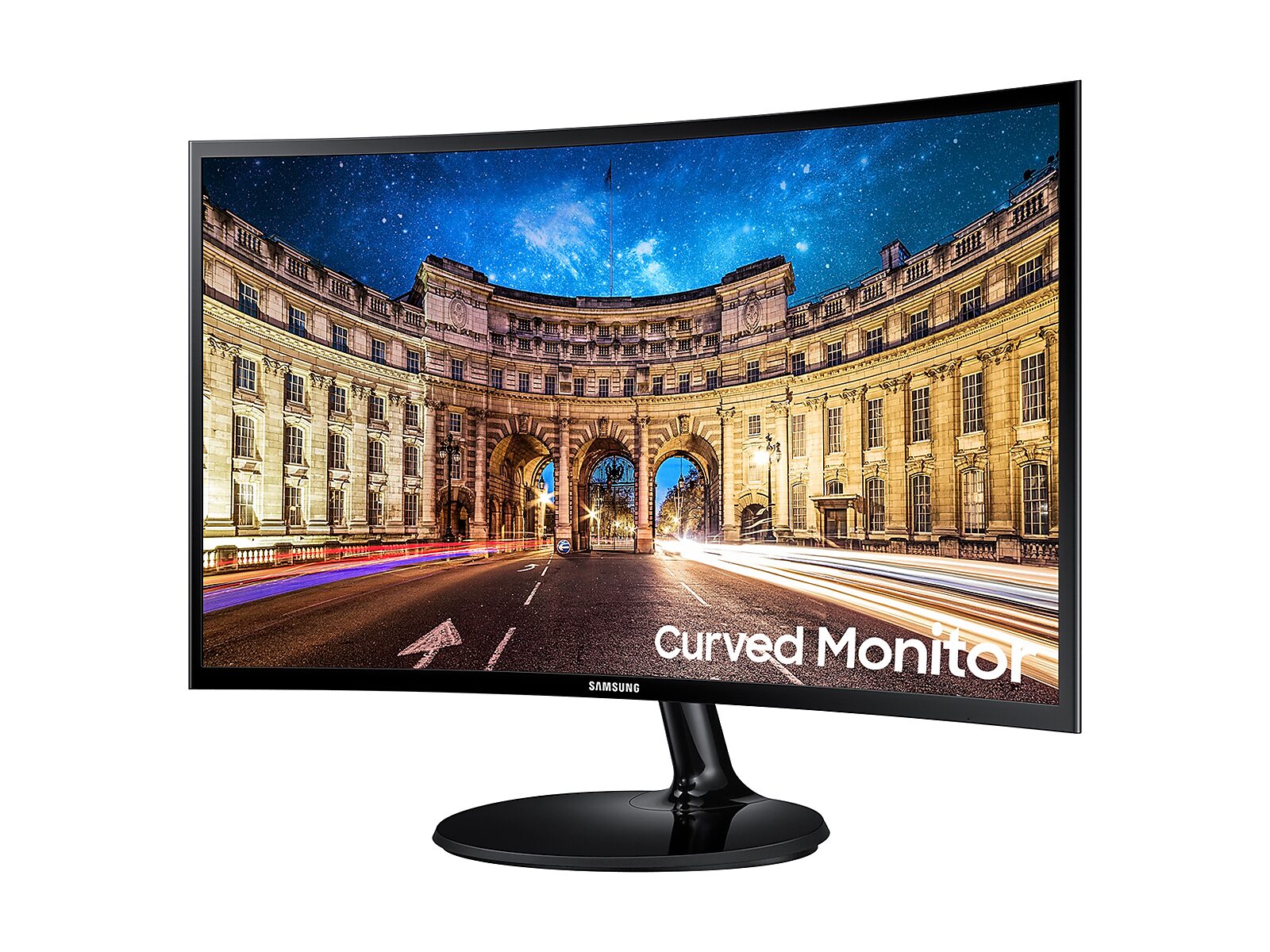 24" CF39 FHD AMD FreeSync Curved Monitor with Super Slim Design in black, glossy(LC24F396FHNXZA)