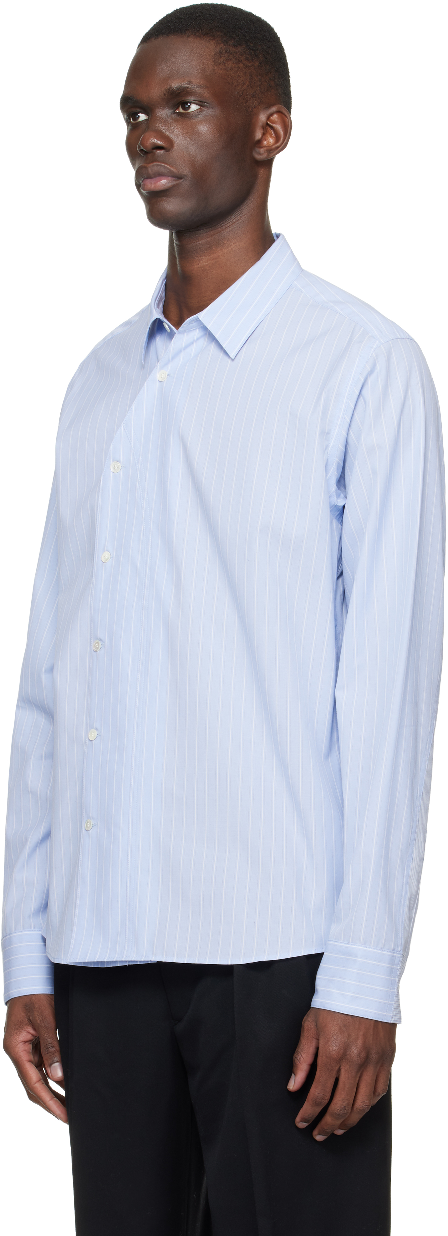 Blue Asymmetrical Shirt