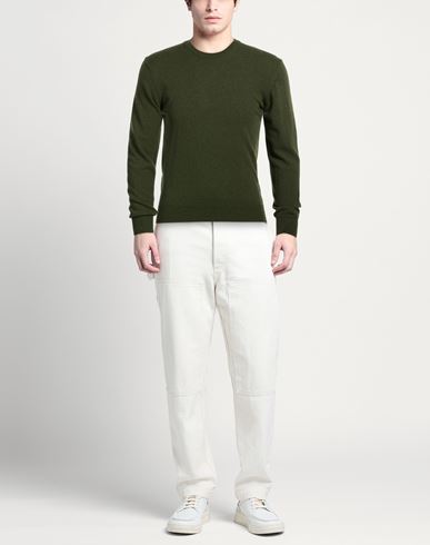Man Sweater Military green Size 3XL Wool, Cashmere
