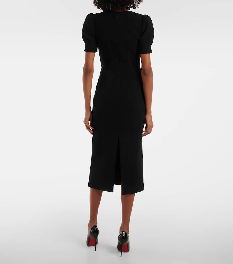 Rebecca Vallance Elora balloon-sleeve midi dress