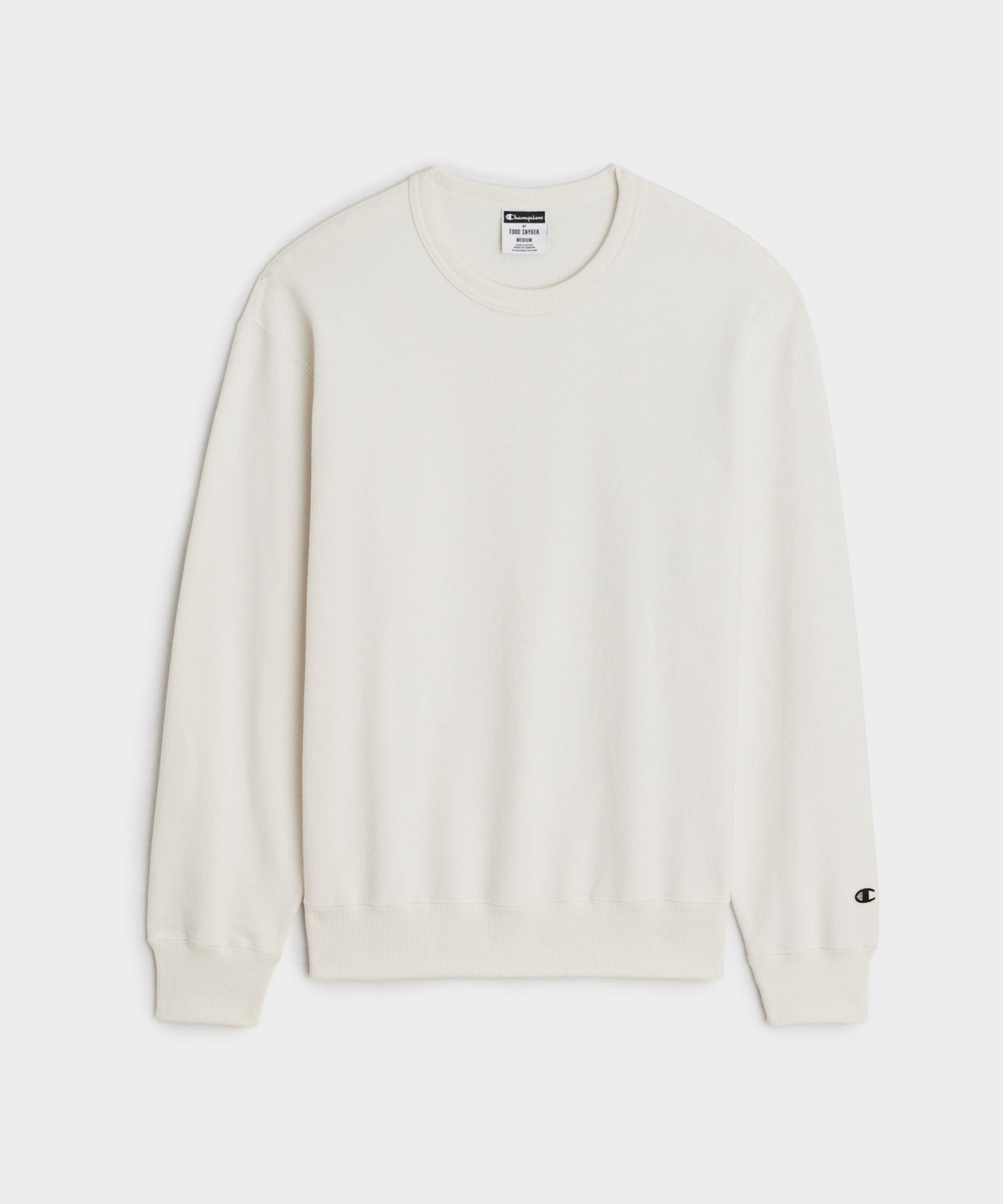Champion Canadian Fleece Relaxed Crewneck Sweatshirt in Alabaster