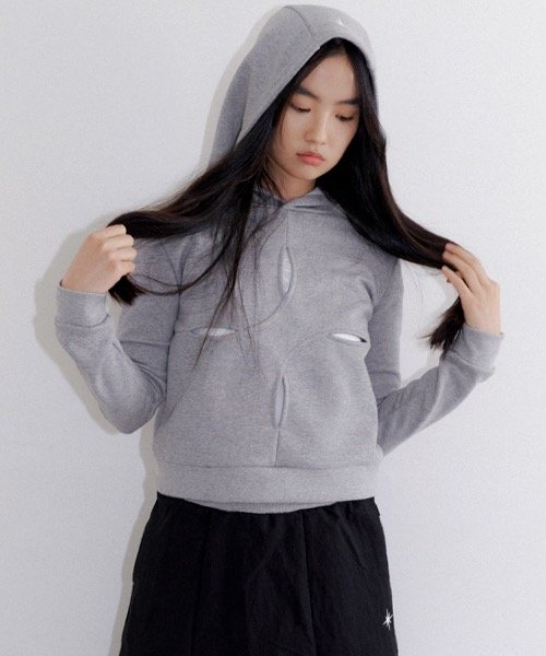 4 SLIT HOODY GRAY