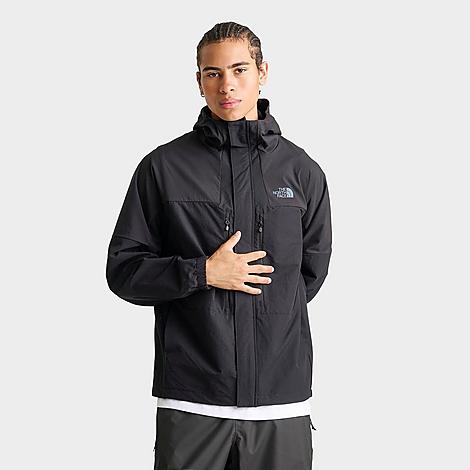 Men's Trishull Woven Full-Zip Hooded Jacket in TNF Black