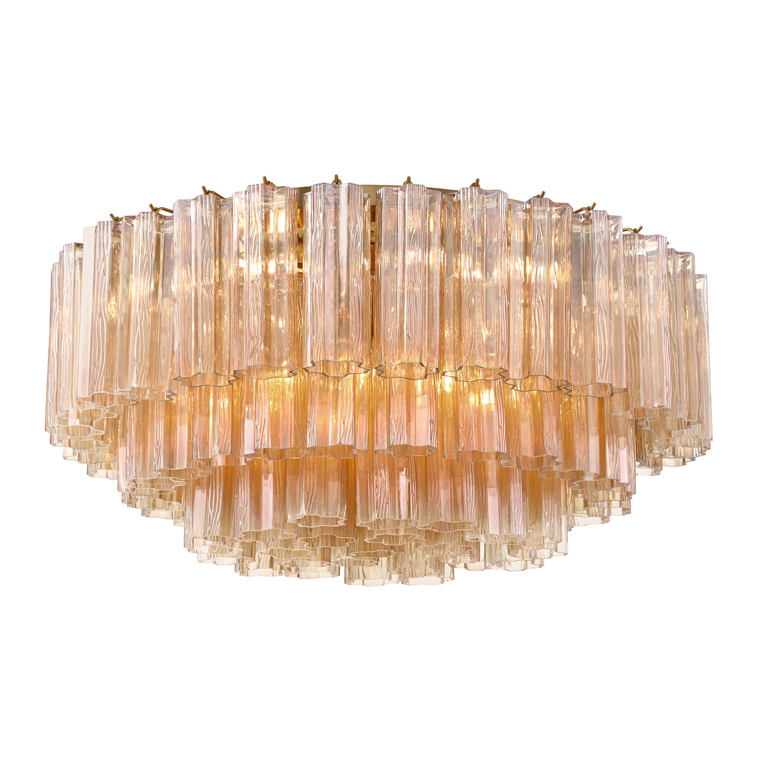 Aged Brass Flush Mount from the Addis Collection