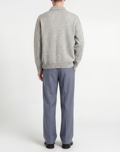 Man Sweater Grey Size 40 Cashmere, Silk, Polyester