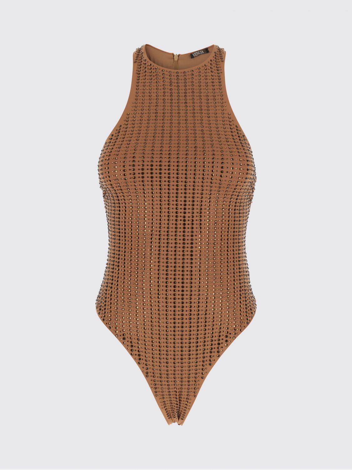 VENUJA stud-detail swimsuit - Grey