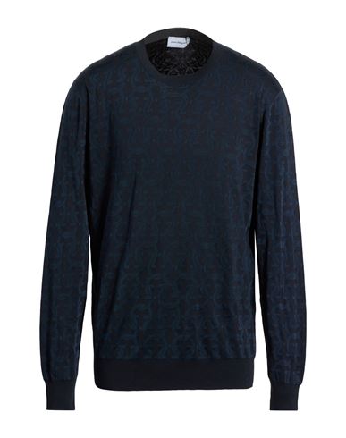 Man Sweater Midnight blue Size XXL Cotton, Silk