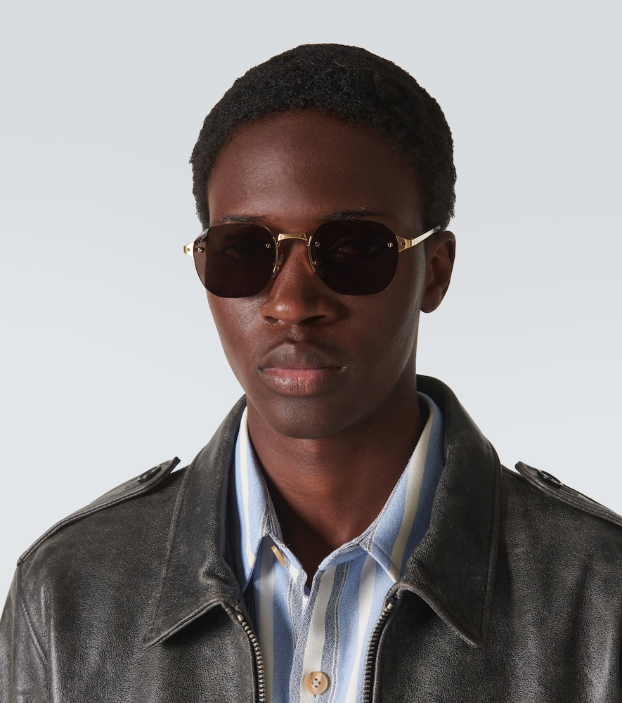 Santos de Cartier round sunglasses
