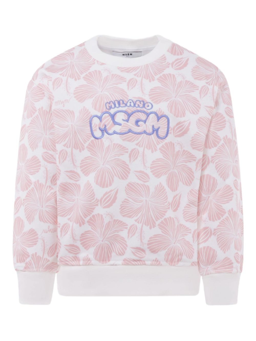 Floral-print sweatshirt - Pink