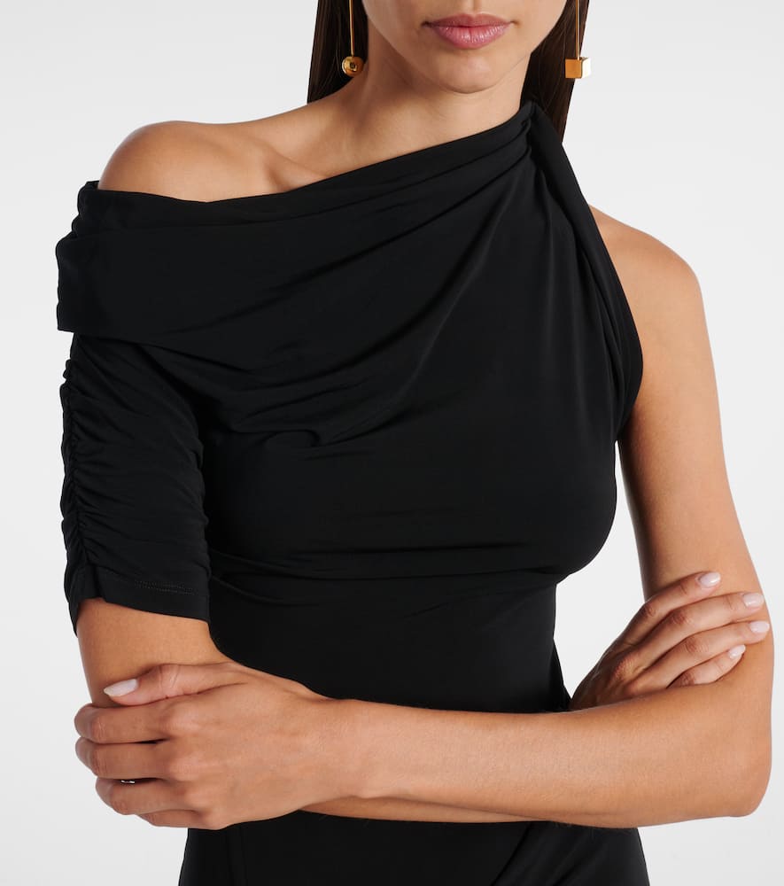 Drapeado jersey minidress