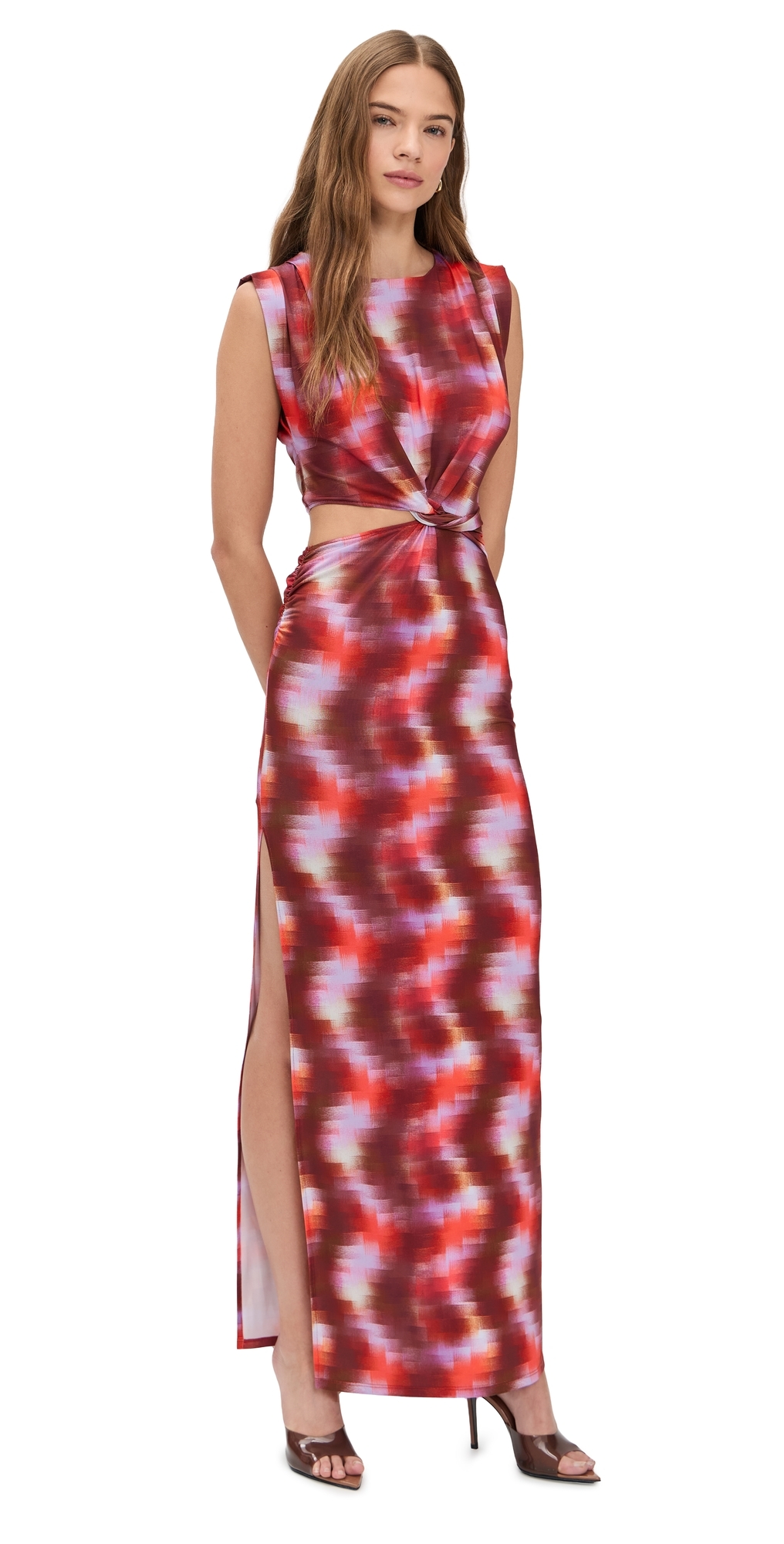 Yvette Dress Pixelated Wave