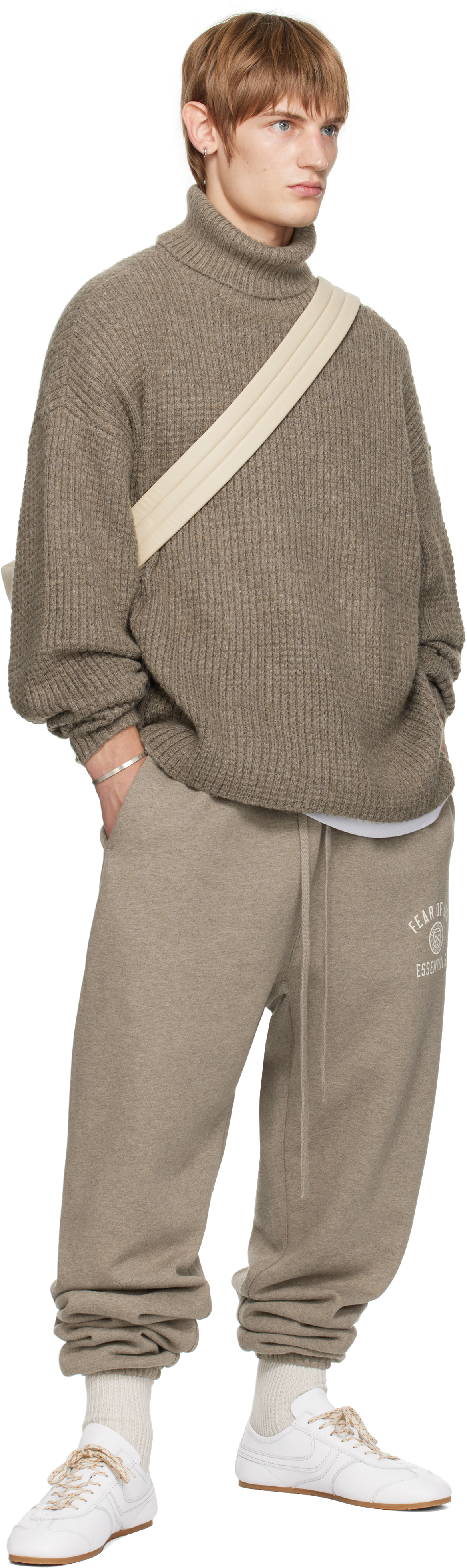 Fear of God ESSENTIALS Gray Fleece Essential Sweatpants