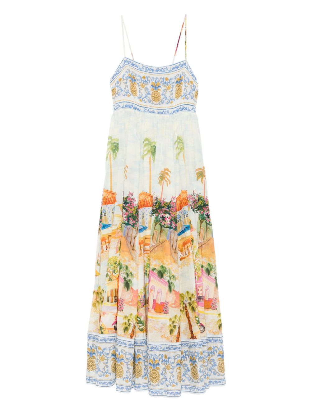Aracati maxi dress - Blue