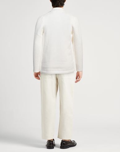 Alpha Studio Man Cardigan White Size 36 Cotton