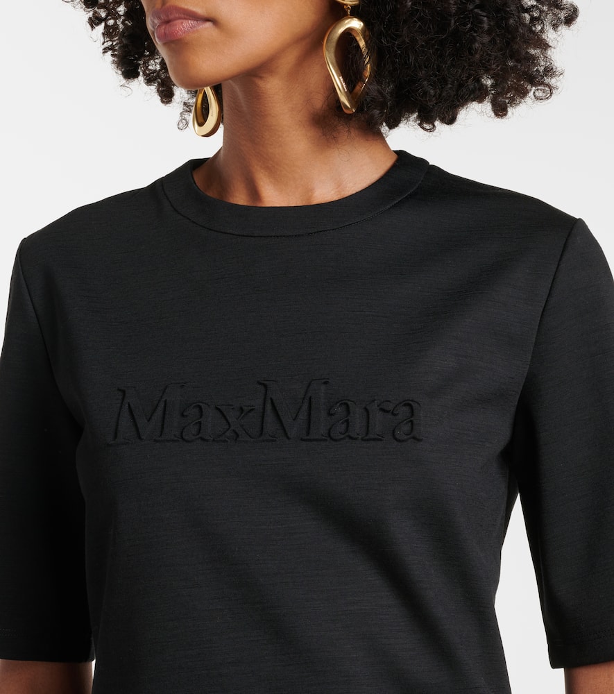 Peter embroidered wool T-shirt