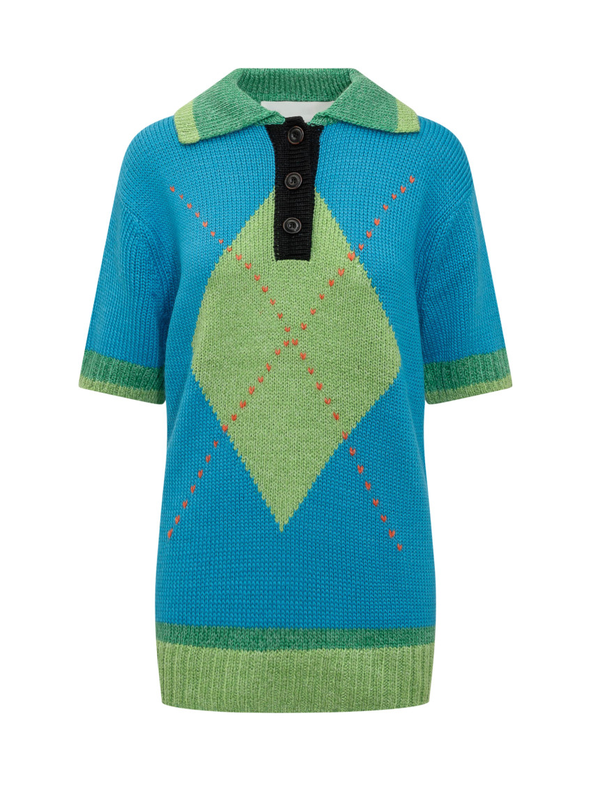 Blue Knitted Sweater