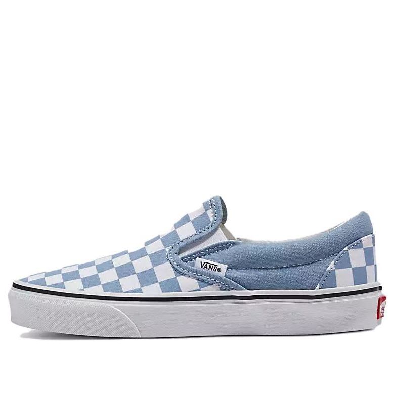 Classic Slip-On 'Color Theory Checkerboard Dusty Blue'