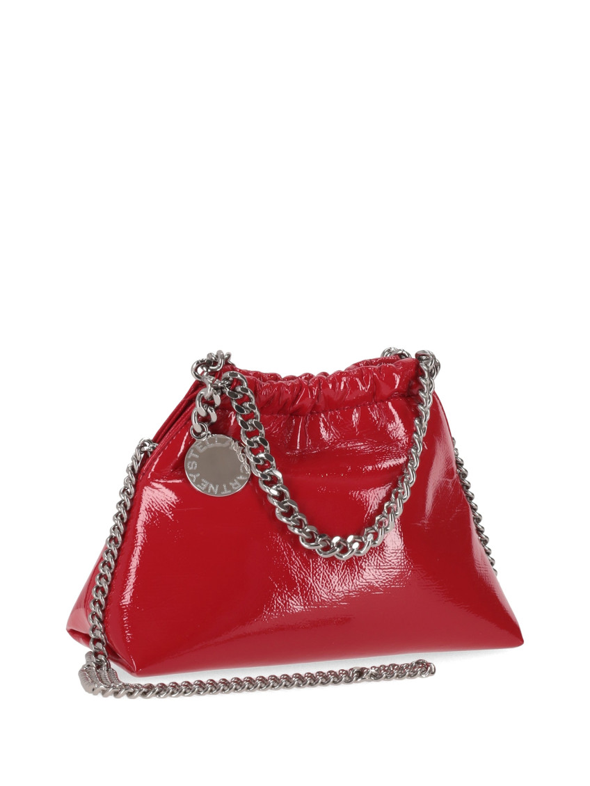 Red Falabella Drawstring Crossbody Bag