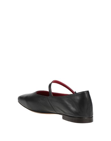 Square Toe Mary Jane Woman Ballet flats Black Size 11 Leather