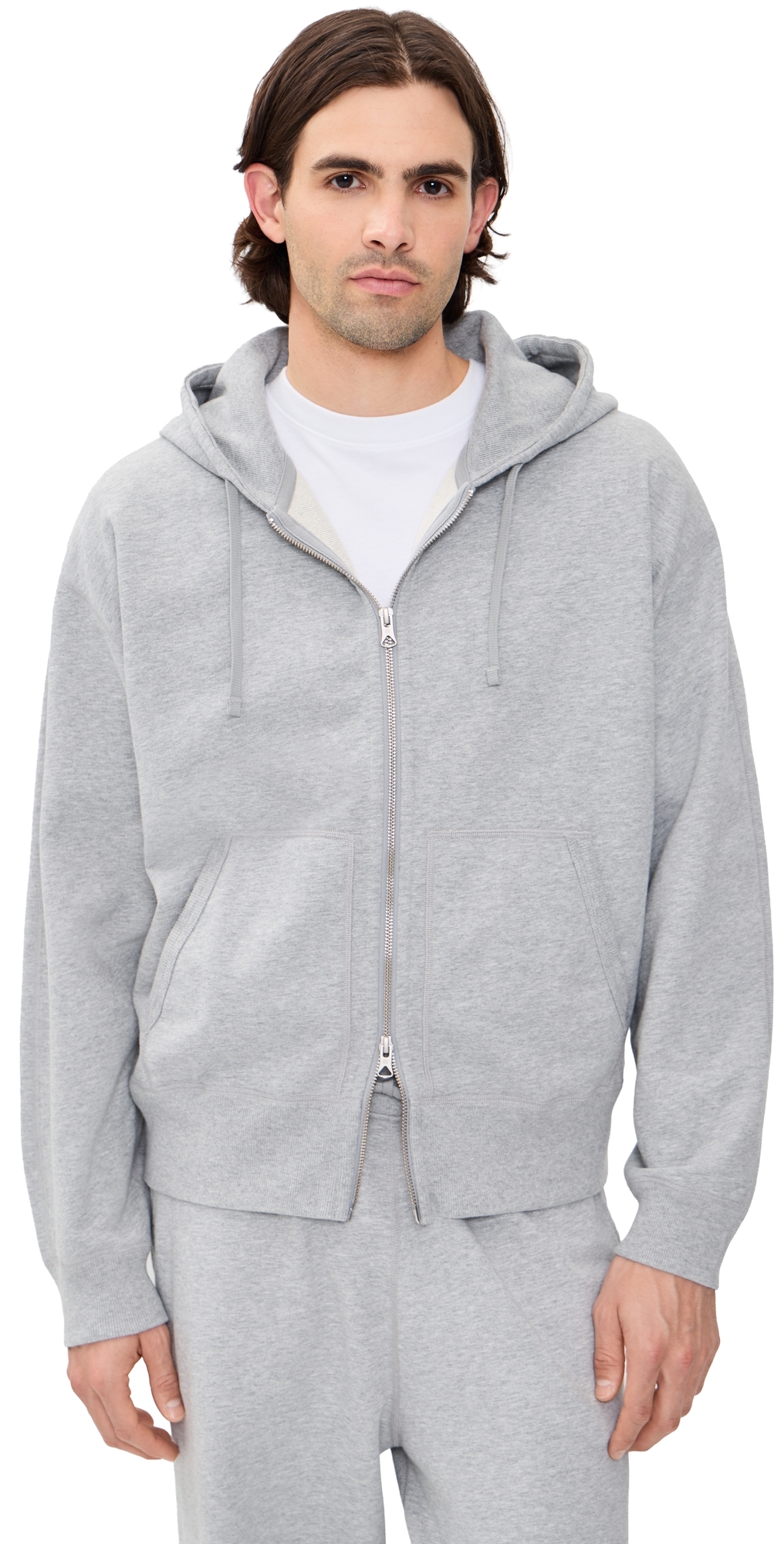 Relaxed Zip Hoodie Hgrey