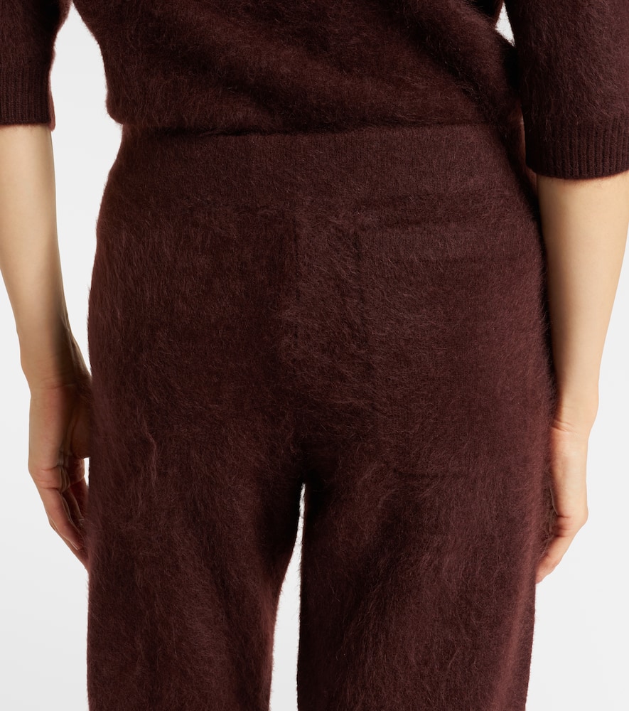 Fluffy Statement wool and cashmere-blend flared pants