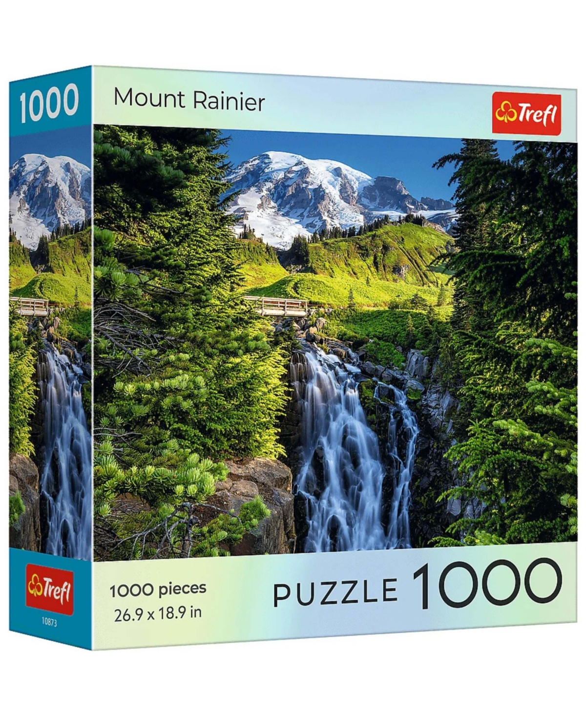 Red 1000 Piece Puzzle - National Parks Mount Rainer - Multi-color