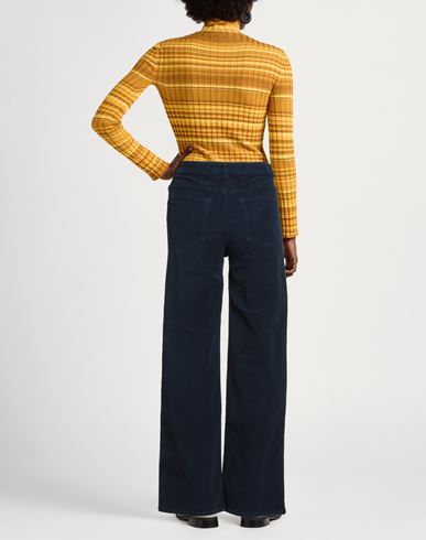 Woman Pants Midnight blue Size 25 Organic cotton, Elastane