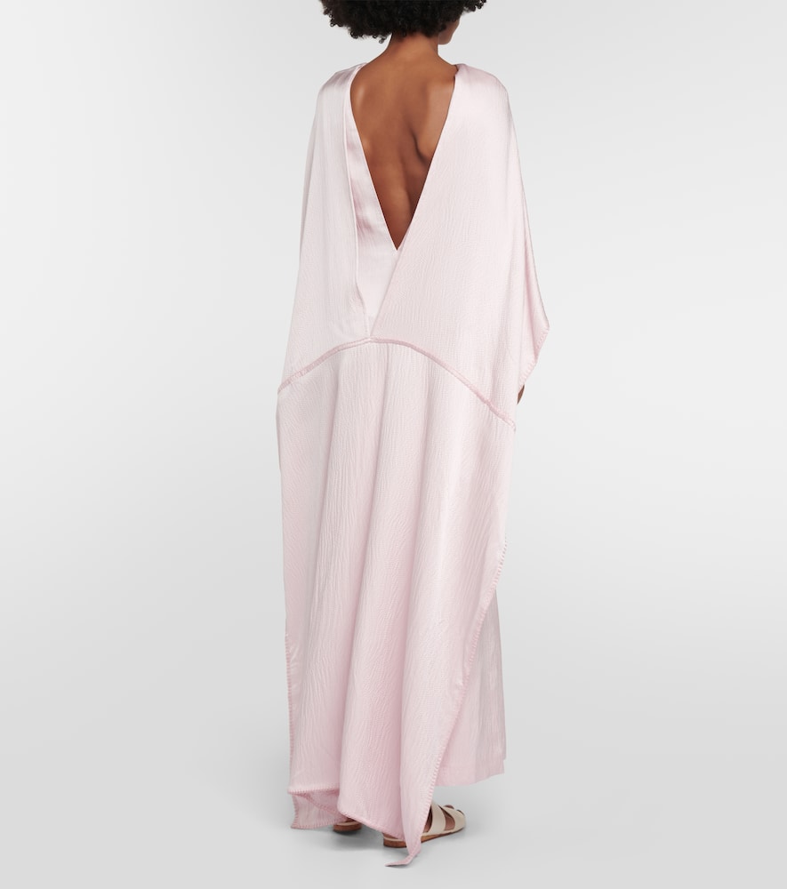 Gabriela Hearst Caped silk satin gown