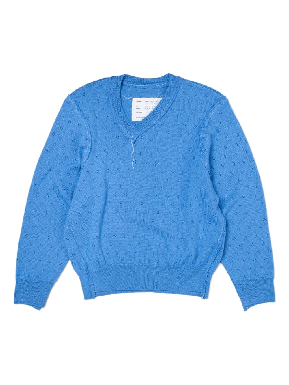Frankenstein V-neck sweater - Blue