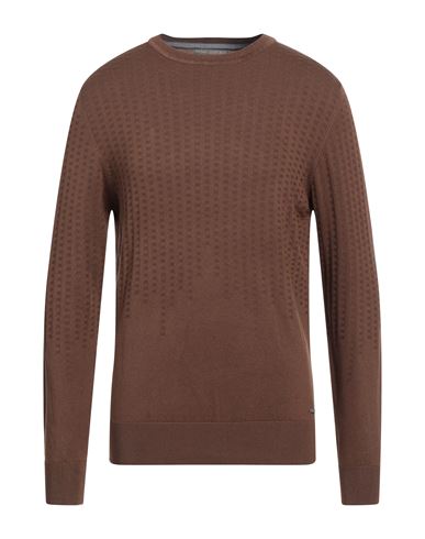 Man Sweater Brown Size 3XL Viscose, Nylon