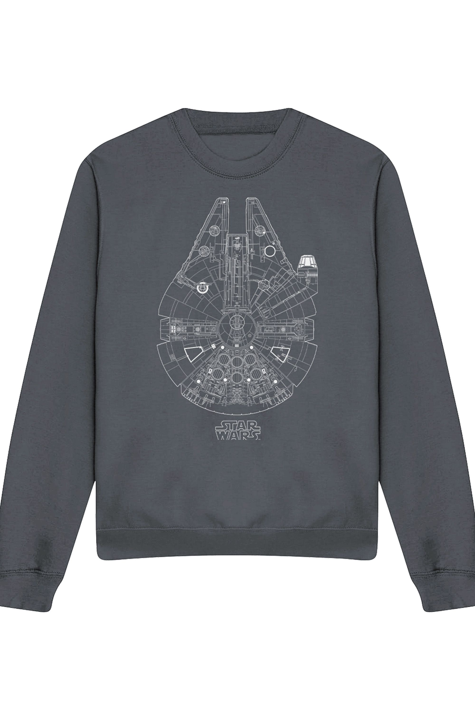 Star Wars Millenium Lines Sweatshirt In Grey