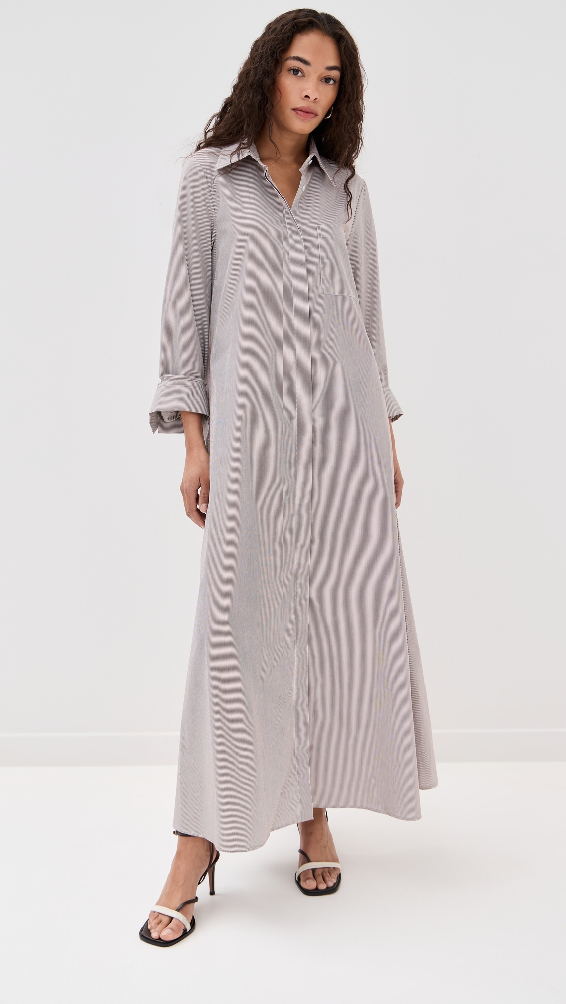 TWP Jennys Gown White/Chocolate