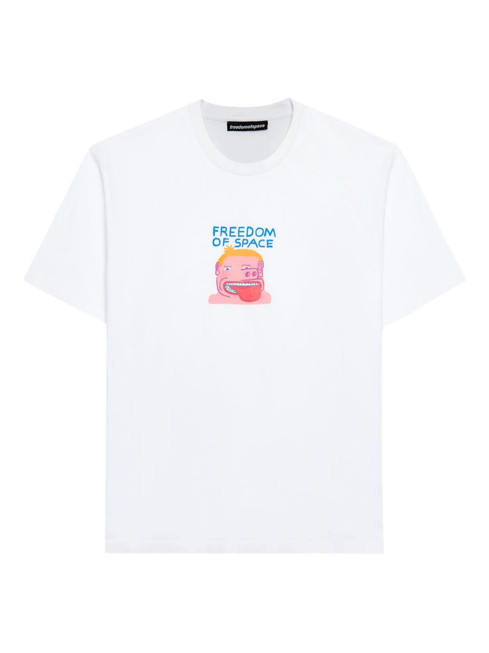 FREEDOM OF SPACE cotton T-shirt - White