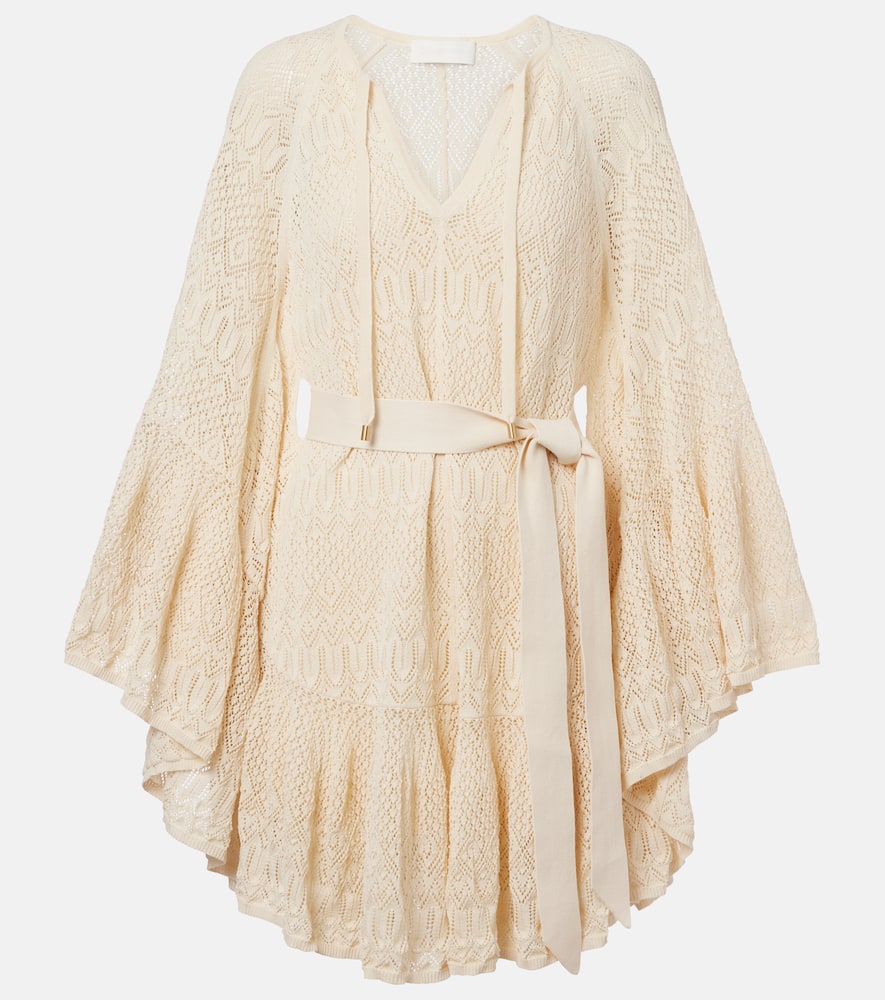 Coco gathered lace minidress