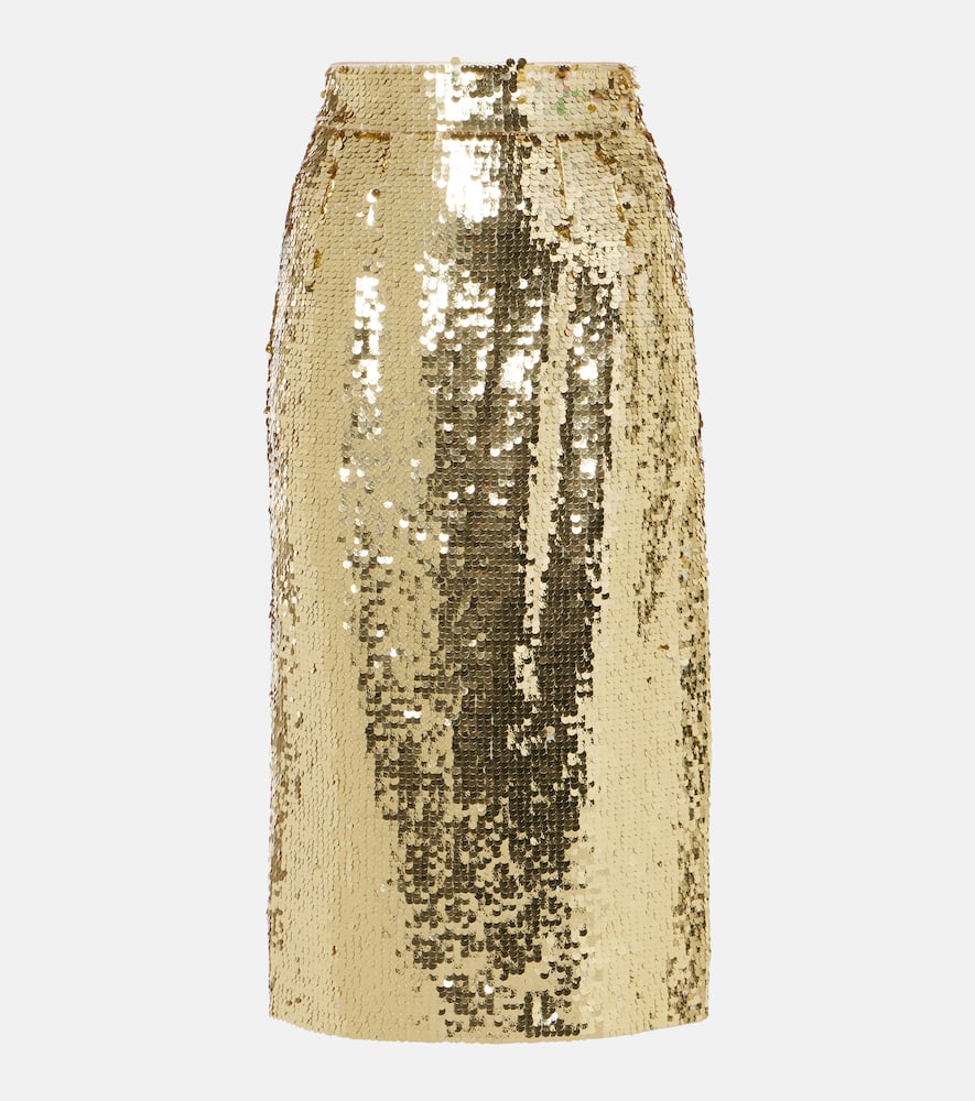 Sequined midi skirt
