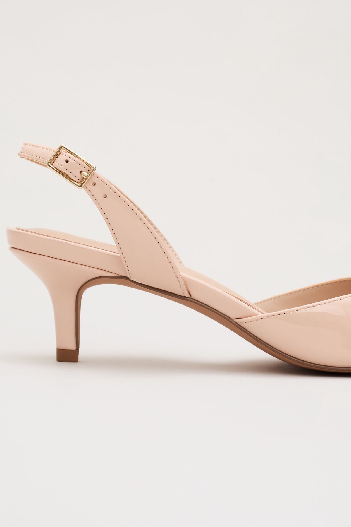 Phase Eight Bow Kitten Heel In Pale Pink