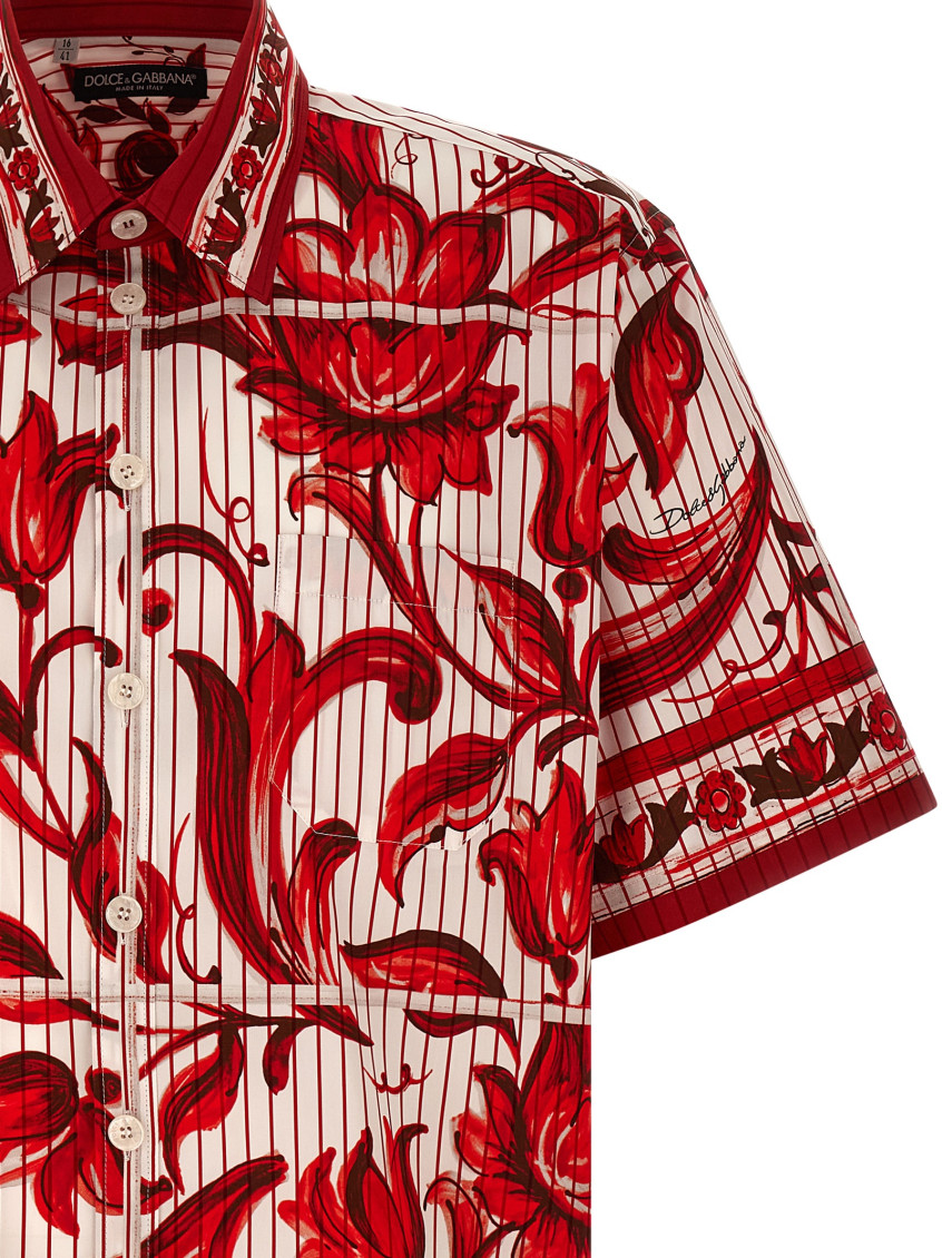 Red Regular Printed Shirt
