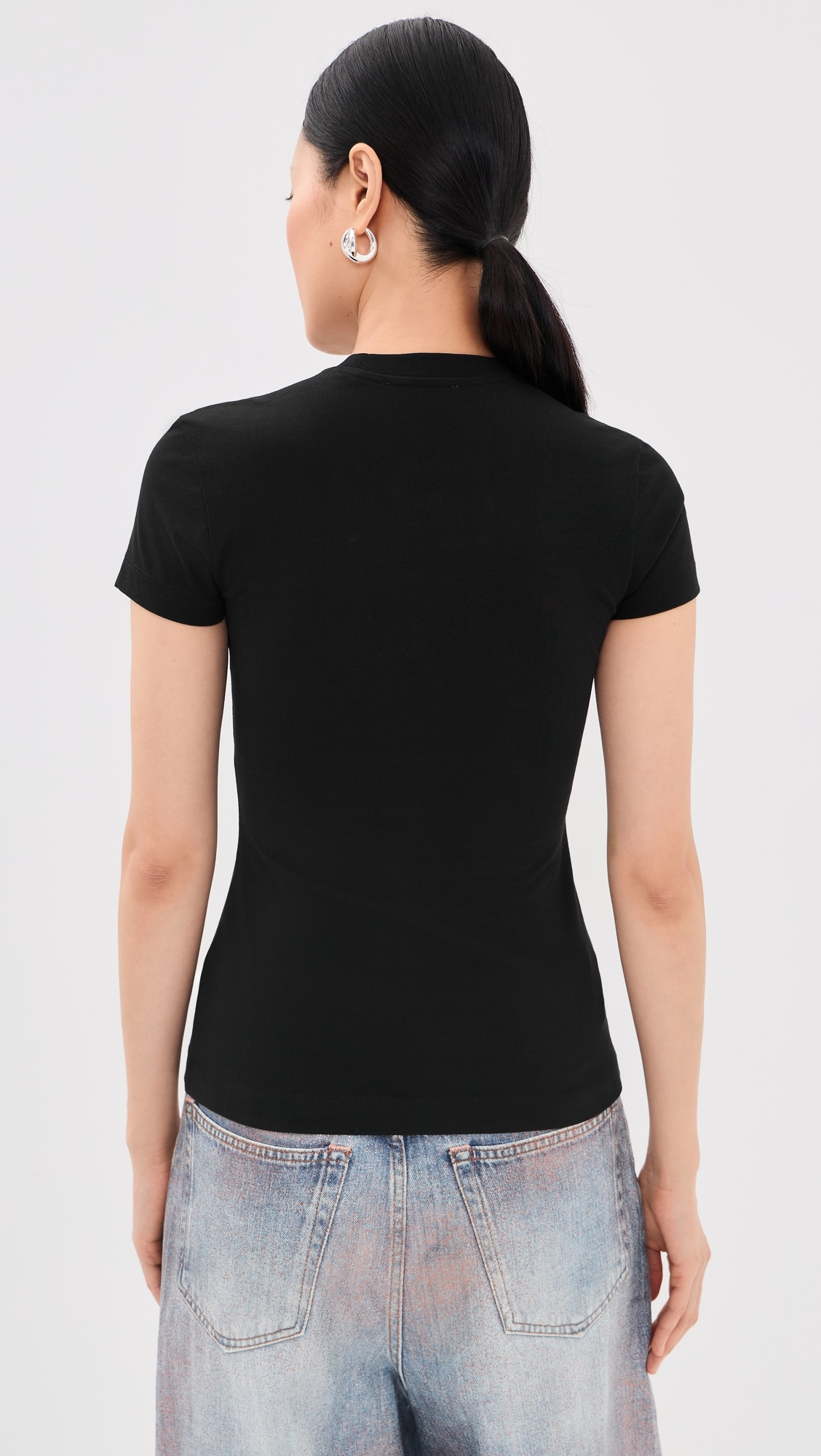 Swarovski Double Eagle Slim Tee Black