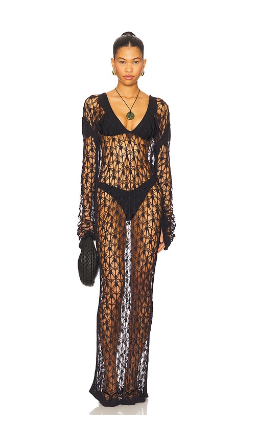 TG Botanical Pauline Dress in Navy.  S. Also in