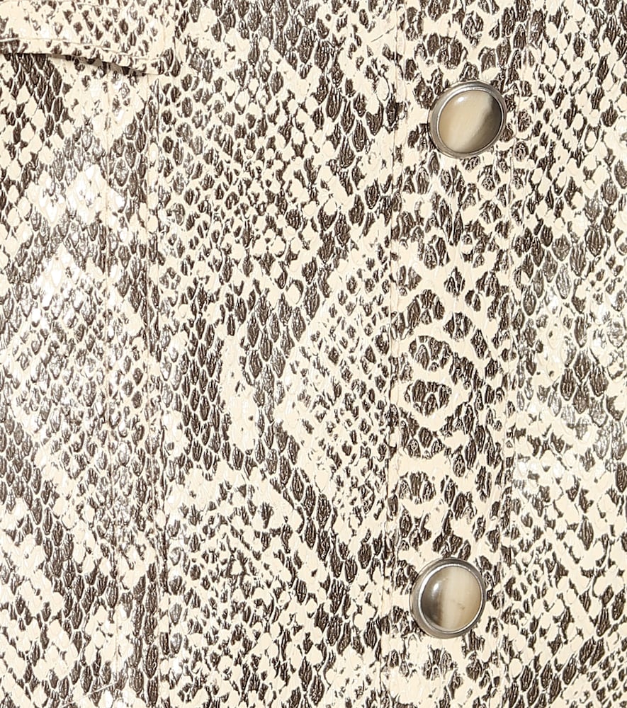 Exclusive to Mytheresa - Erin faux snakeskin skirt