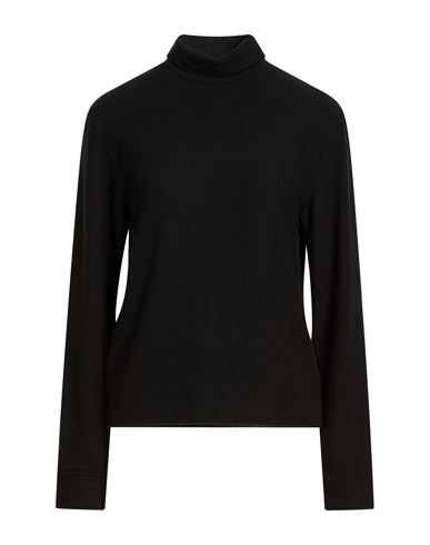 Woman Turtleneck Black Size S Rayon, Polyester, Elastane