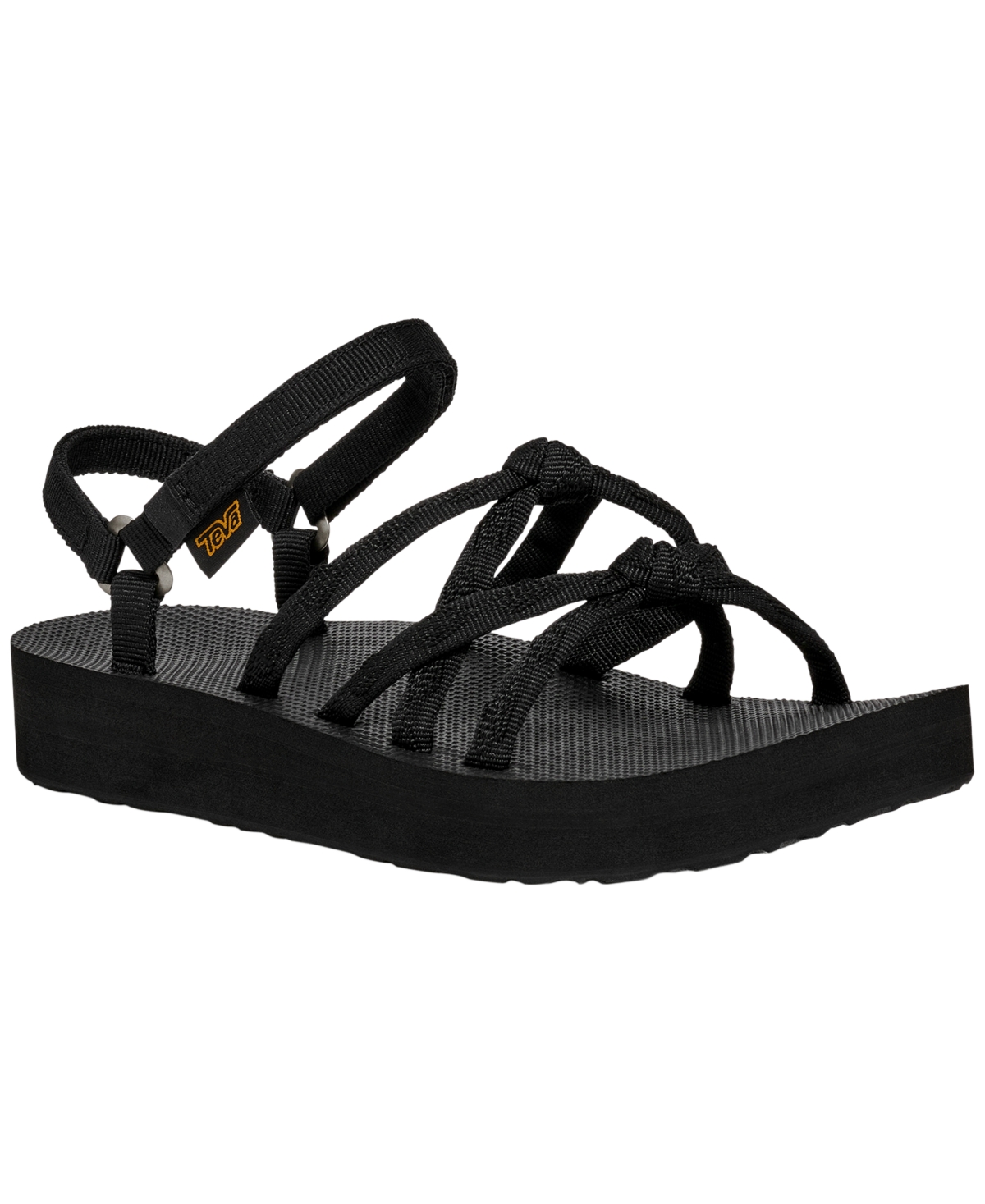 Women's Midform Kena Round Toe Sandals - Black