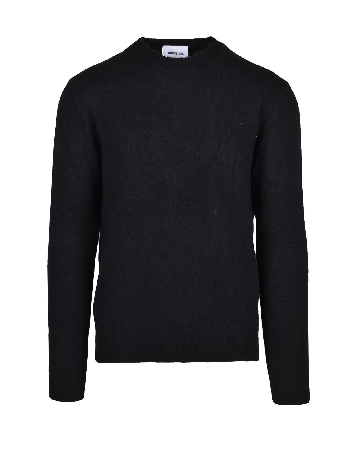 Crewneck Sweater in Luxurious Black Blend