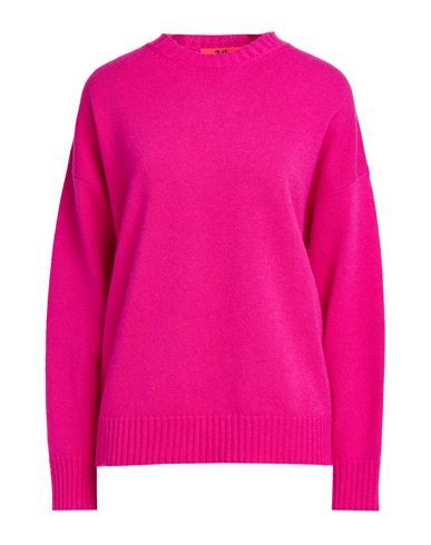 Woman Sweater Fuchsia Size L Wool