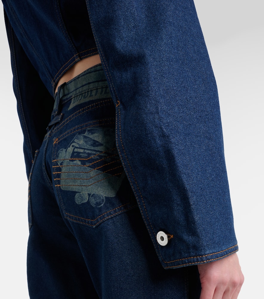 Cropped denim jacket