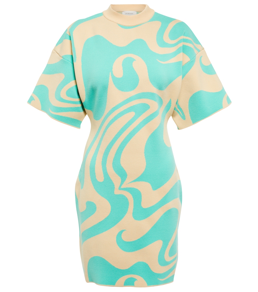Ornati jacquard minidress