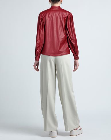 Woman Shirt Brick Size 2 Polyurethane, Viscose