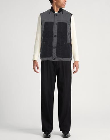 Man Vest Charcoal Size M Cotton, Nylon, Polyester